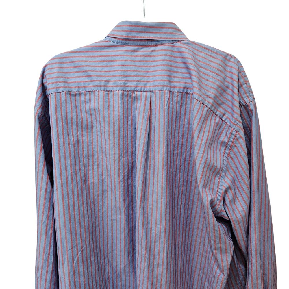 Men's Peter Millar Long Sleeve Botton Down Dress Shirt, Size XXL - Picture 4 of 8